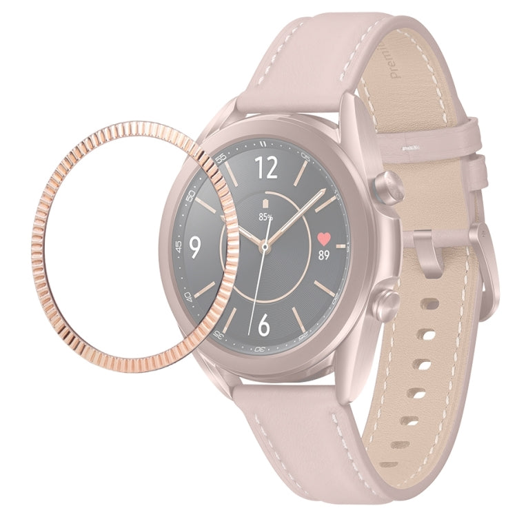 Anello con castone Smart Watch Wave Texture, For Samsung Galaxy Watch 3 41mm, For Samsung Galaxy Watch 3 45mm