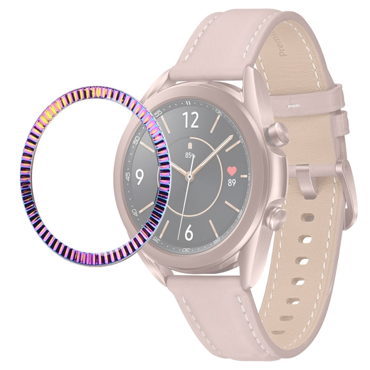 Anello con castone Smart Watch Wave Texture, For Samsung Galaxy Watch 3 41mm, For Samsung Galaxy Watch 3 45mm