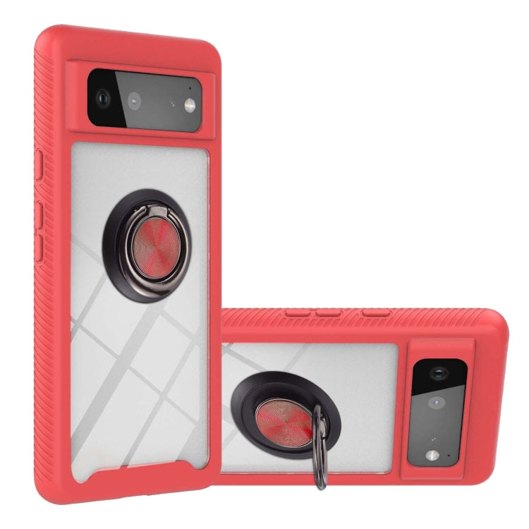 Starry Sky Solid Color Series Custodia protettiva antiurto per PC + TPU con supporto ad anello e funzione magnetica, For Google Pixel 6, For Google Pixel 6 Pro, For Samsung Galaxy A03s 166mm