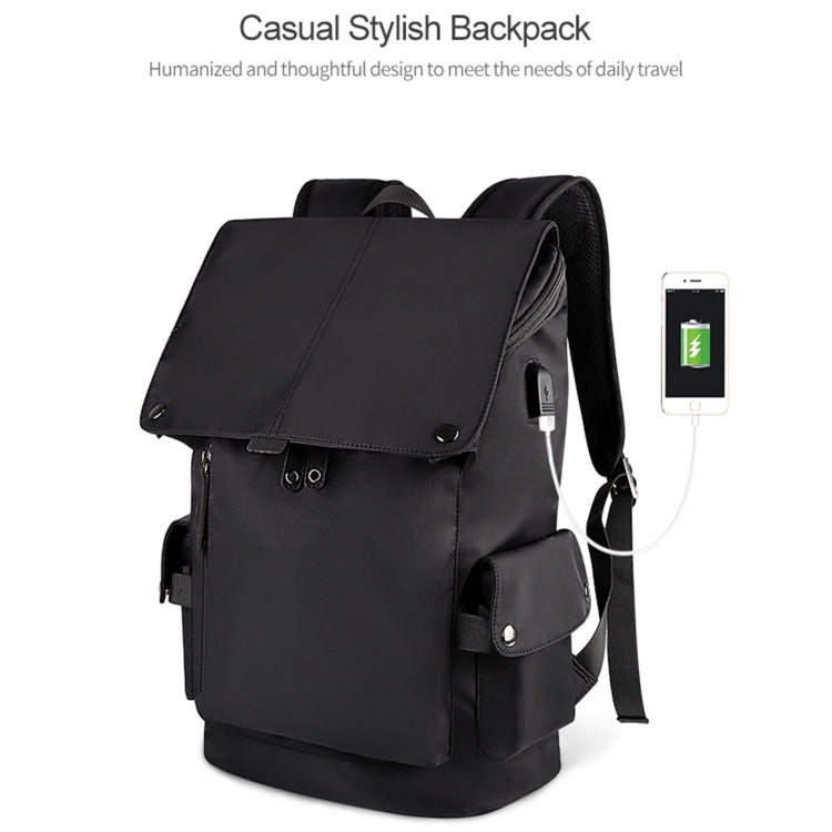SJ02 Zaino per laptop universale di grande capacità da 13-15,6 pollici con porta di ricarica USB