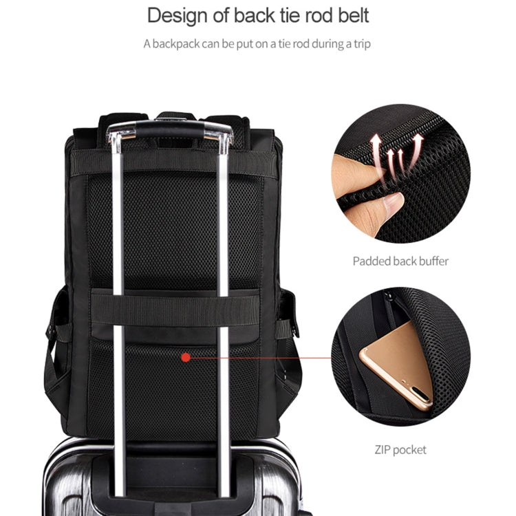 SJ02 Zaino per laptop universale di grande capacità da 13-15,6 pollici con porta di ricarica USB