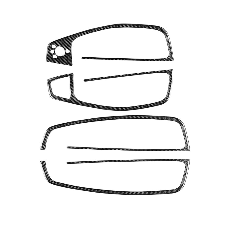Adesivo decorativo in stile corto per sollevatore di vetro in fibra di carbonio per Audi A6 S6 C7 A7 S7 4G8 2012-2018, Glass Lifter Short Style, Left Drive, Glass Lifter Short Style, Right Drive