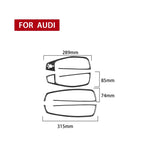 Adesivo decorativo in stile corto per sollevatore di vetro in fibra di carbonio per Audi A6 S6 C7 A7 S7 4G8 2012-2018, Glass Lifter Short Style, Left Drive, Glass Lifter Short Style, Right Drive