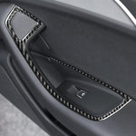 Adesivo decorativo in stile corto per sollevatore di vetro in fibra di carbonio per Audi A6 S6 C7 A7 S7 4G8 2012-2018, Glass Lifter Short Style, Left Drive, Glass Lifter Short Style, Right Drive