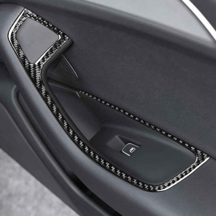 Adesivo decorativo in stile corto per sollevatore di vetro in fibra di carbonio per Audi A6 S6 C7 A7 S7 4G8 2012-2018, Glass Lifter Short Style, Left Drive, Glass Lifter Short Style, Right Drive