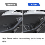 Adesivo decorativo in stile corto per sollevatore di vetro in fibra di carbonio per Audi A6 S6 C7 A7 S7 4G8 2012-2018, Glass Lifter Short Style, Left Drive, Glass Lifter Short Style, Right Drive
