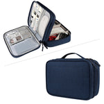 Borsa porta accessori digitale a doppio strato 25x18x6 cm