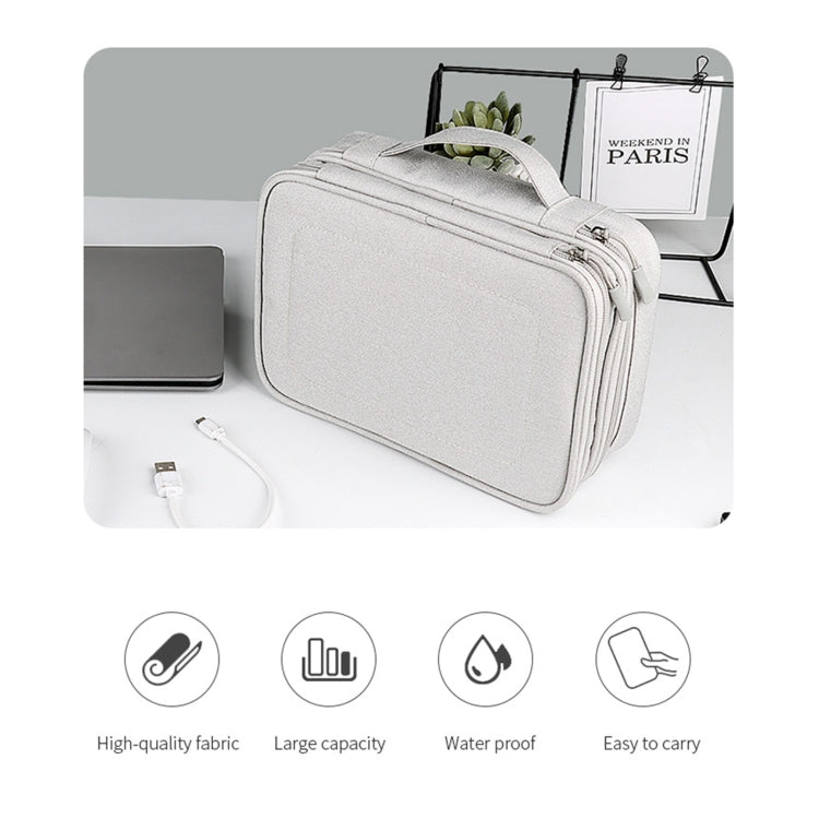 Borsa porta accessori digitale a doppio strato 25x18x6 cm