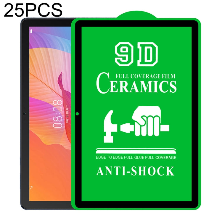 25 pellicole ceramiche per colla a schermo intero 9D a schermo intero, For Huawei Enjoy Tablet 2 10.1 inch (25 PCS), For Lenovo Tab M10 TB-X605L 10.1 inch (25 PCS), For Lenovo Tab M8 8 inch (25 PCS), For Huawei MediaPad M5 Lite 10.1 inch (25 PCS)      ...