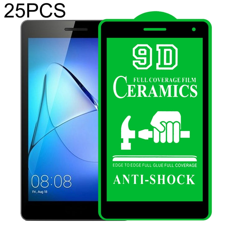 25 pellicole ceramiche per colla a schermo intero 9D a schermo intero, For Huawei Enjoy Tablet 2 10.1 inch (25 PCS), For Lenovo Tab M10 TB-X605L 10.1 inch (25 PCS), For Lenovo Tab M8 8 inch (25 PCS), For Huawei MediaPad M5 Lite 10.1 inch (25 PCS)      ...