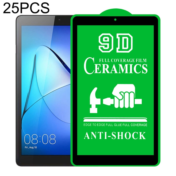 25 pellicole ceramiche per colla a schermo intero 9D a schermo intero, For Huawei Enjoy Tablet 2 10.1 inch (25 PCS), For Lenovo Tab M10 TB-X605L 10.1 inch (25 PCS), For Lenovo Tab M8 8 inch (25 PCS), For Huawei MediaPad M5 Lite 10.1 inch (25 PCS)      ...