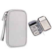 SM03 Borsa multifunzionale per accessori digitali con cordino, 19x11x3.5cm(Navy Blue), 19x11x3.5cm(Gray), 19x11x3.5cm(Pink), 19x11x3.5cm(Black)
