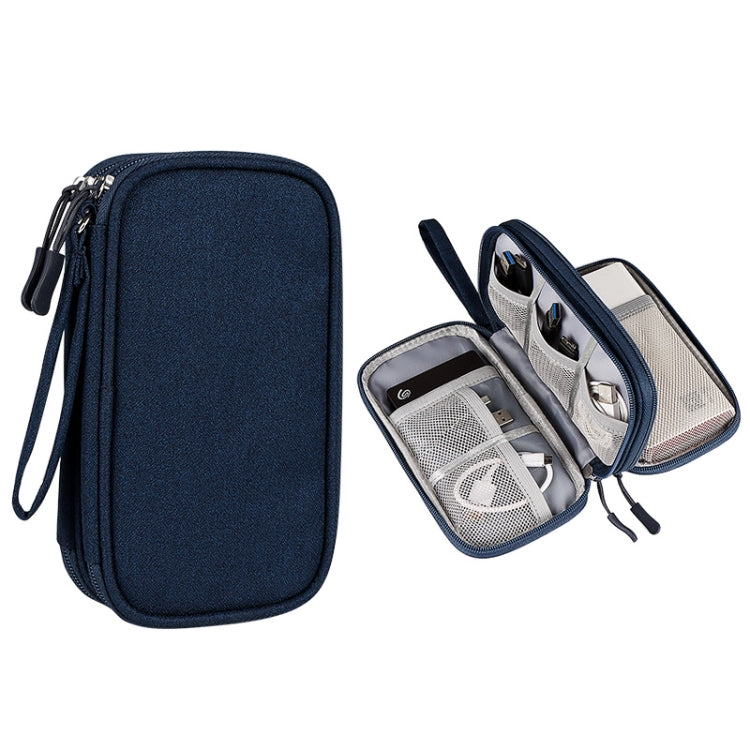 SM05 Custodia per accessori digitali a doppio strato con cordino