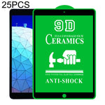 Pellicole vetro temperato 9D per iPad 9.7" e 10.2" 25 pezzi