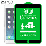 Pellicole vetro temperato 9D per iPad 9.7" e 10.2" 25 pezzi