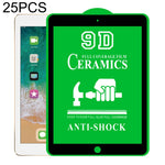 Pellicole vetro temperato 9D per iPad 9.7" e 10.2" 25 pezzi
