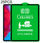 Pellicole vetro temperato 9D per iPad 9.7" e 10.2" 25 pezzi