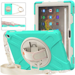 Custodia protettiva in silicone + PC con supporto e tracolla, For Amazon Kindle Fire HD 10 2021