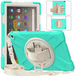 Custodia protettiva in silicone + PC con supporto e tracolla, For Amazon Kindle Fire HD 10 2021
