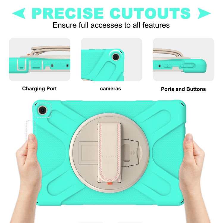 Custodia protettiva in silicone + PC con supporto e tracolla, For Amazon Kindle Fire HD 10 2021