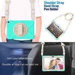 Custodia protettiva in silicone + PC con supporto e tracolla, For Amazon Kindle Fire HD 10 2021