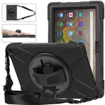 Custodia protettiva in silicone + PC con supporto e tracolla, For Amazon Kindle Fire HD 10 2021