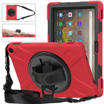 Custodia protettiva in silicone + PC con supporto e tracolla, For Amazon Kindle Fire HD 10 2021