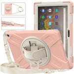 Custodia protettiva in silicone + PC con supporto e tracolla, For Amazon Kindle Fire HD 10 2021