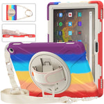Custodia protettiva in silicone + PC con supporto e tracolla, For Amazon Kindle Fire HD 10 2021
