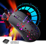 HXSJ A904 RGB Light Macro Programmazione Mouse meccanico da gioco cablato, A904