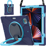 Custodia protettiva in silicone + PC con supporto e tracolla, For iPad Pro 12.9 2022 / 2021, For Amazon Kindle Fire HD 10 2021