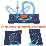 Custodia silicone e PC con tracolla per iPad Pro 12.9 2021/2022