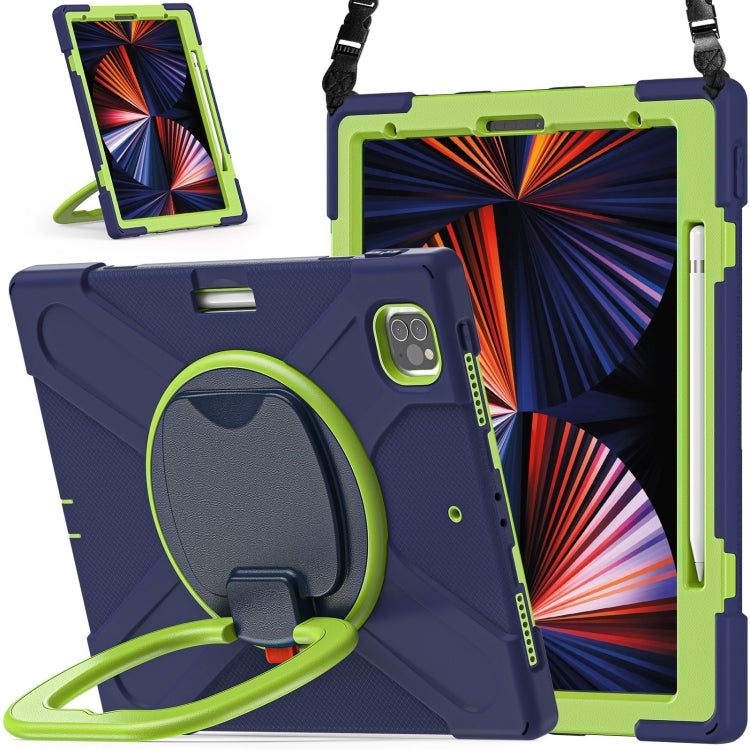 Custodia protettiva in silicone + PC con supporto e tracolla, For iPad Pro 12.9 2022 / 2021, For Amazon Kindle Fire HD 10 2021