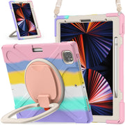 Custodia protettiva in silicone + PC con supporto e tracolla, For iPad Pro 12.9 2022 / 2021, For Amazon Kindle Fire HD 10 2021