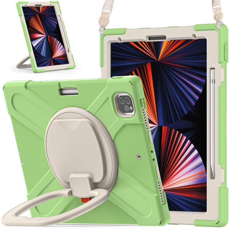 Custodia silicone e PC con tracolla per iPad Pro 12.9 2021/2022