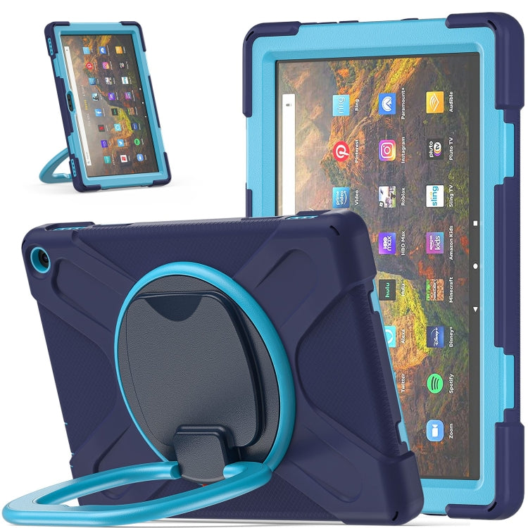 Custodia protettiva in silicone + PC con supporto e tracolla, For iPad Pro 12.9 2022 / 2021, For Amazon Kindle Fire HD 10 2021