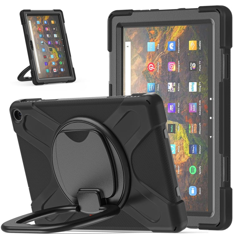 Custodia silicone e PC con tracolla per iPad Pro 12.9 2021/2022