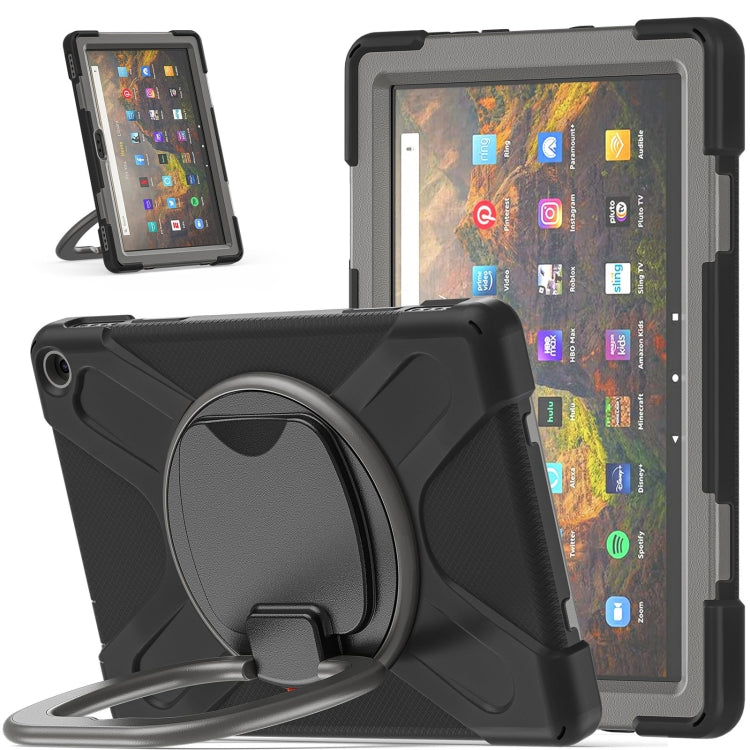 Custodia protettiva in silicone + PC con supporto e tracolla, For iPad Pro 12.9 2022 / 2021, For Amazon Kindle Fire HD 10 2021