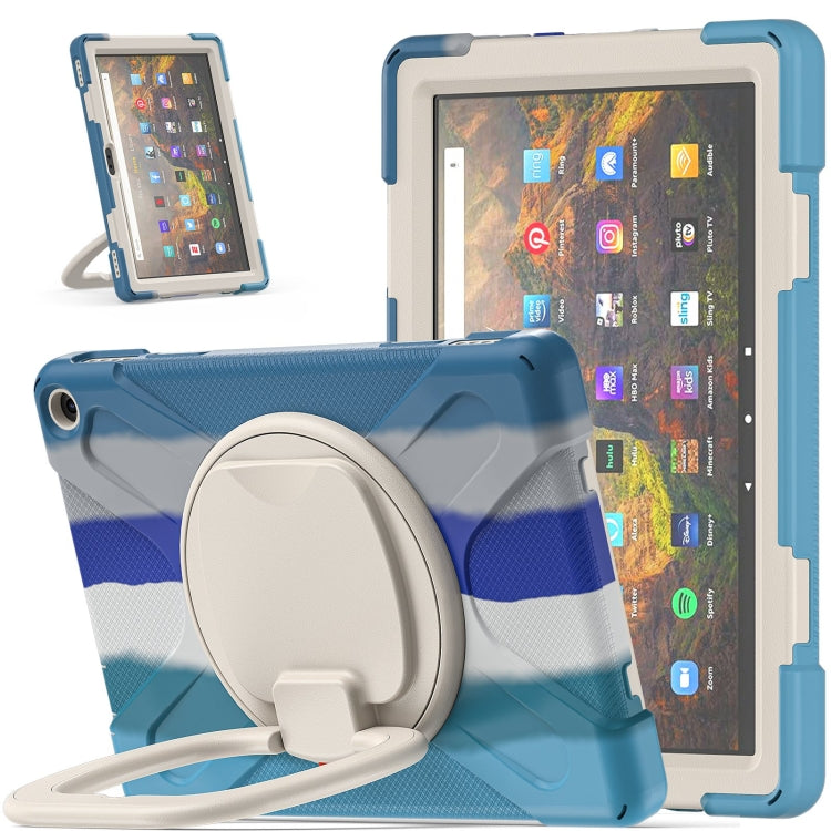 Custodia silicone e PC con tracolla per iPad Pro 12.9 2021/2022