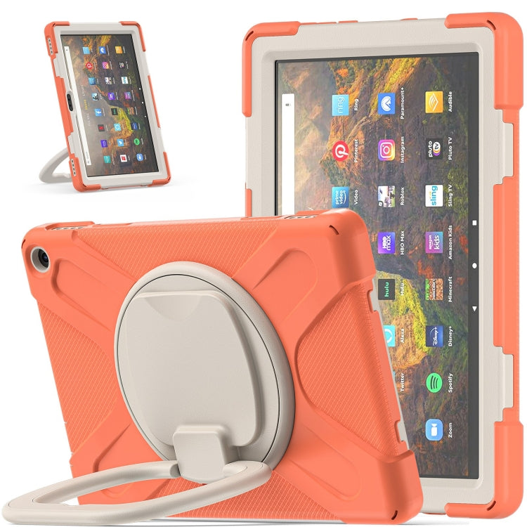 Custodia protettiva in silicone + PC con supporto e tracolla, For iPad Pro 12.9 2022 / 2021, For Amazon Kindle Fire HD 10 2021