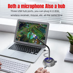 HXSJ F15 USB Anti-interferenza Matrix Microfono per la riduzione del rumore