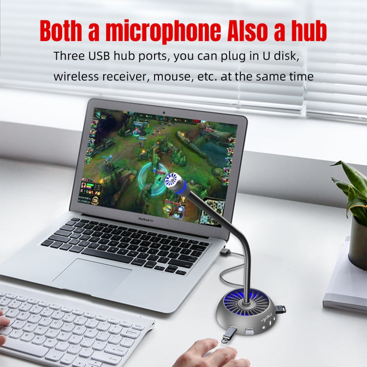 HXSJ F15 USB Anti-interferenza Matrix Microfono per la riduzione del rumore