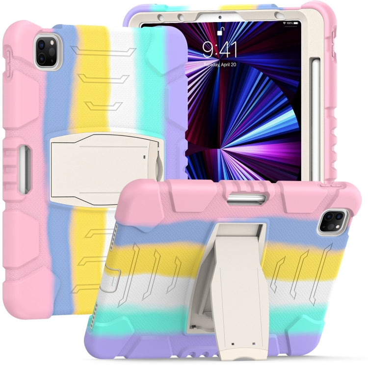 Custodia protettiva 3 strati in silicone e PC per iPad Air 10.9