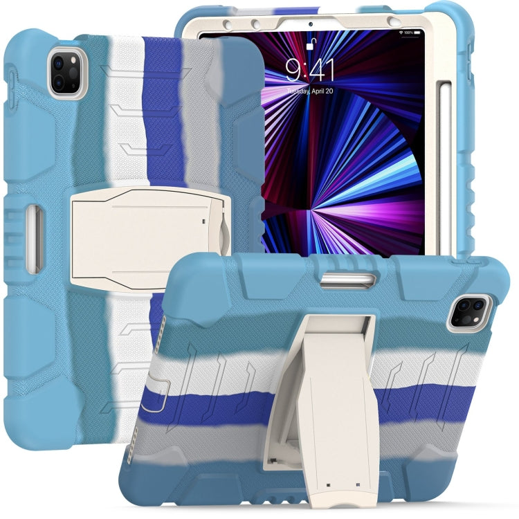 Custodia protettiva 3 strati in silicone e PC per iPad Air 10.9