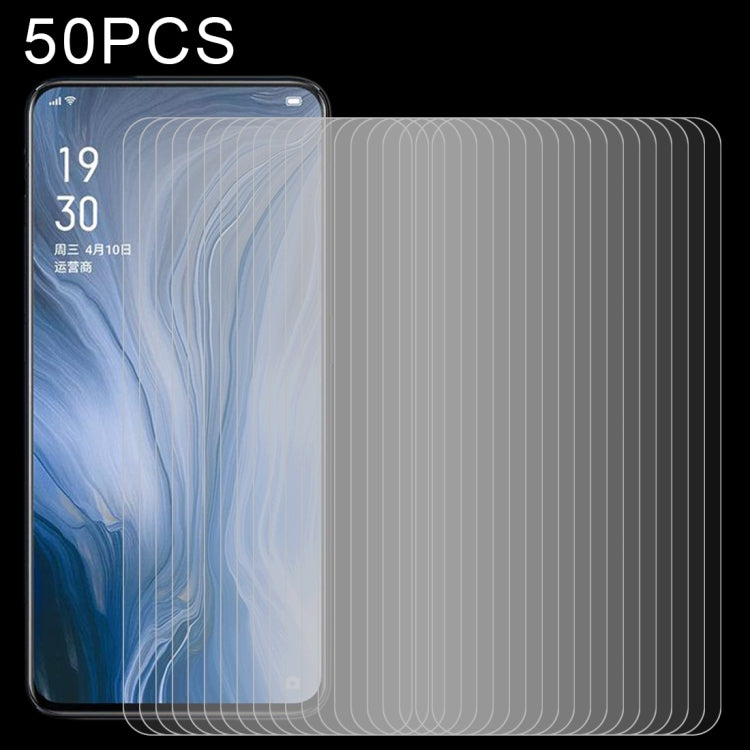 50 pellicole in vetro temperato da 0,26 mm 9H 2,5D, For OPPO Reno5 5G / Reno5 Z 5G (50 PCS), For OPPO Reno4 4G (50 PCS), For OPPO Reno4 Z 5G (50 PCS)