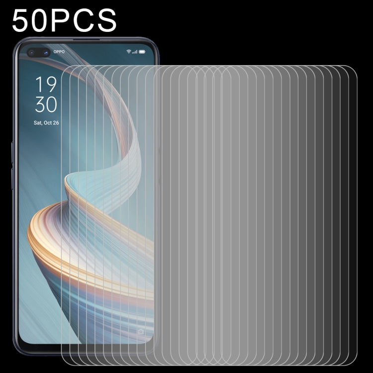 50 pellicole in vetro temperato da 0,26 mm 9H 2,5D, For OPPO Reno5 5G / Reno5 Z 5G (50 PCS), For OPPO Reno4 4G (50 PCS), For OPPO Reno4 Z 5G (50 PCS)