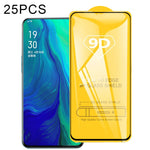 25 pellicole in vetro temperato a schermo intero con colla piena 9D, For OPPO Reno5 5G / Reno5 Z 5G (25 PCS), For OPPO Reno4 4G (25 PCS), For OPPO Reno4 Z 5G (25 PCS)