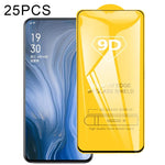 25 pellicole in vetro temperato a schermo intero con colla piena 9D, For OPPO Reno5 5G / Reno5 Z 5G (25 PCS), For OPPO Reno4 4G (25 PCS), For OPPO Reno4 Z 5G (25 PCS)
