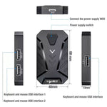 HXSJ V100+A883+P8 Tastiera con una mano + Mouse da gioco di programmazione + Set convertitore mouse tastiera, V100+J900+P8