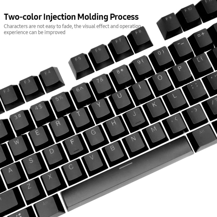 HXSJ P9 104 tasti Tastiera meccanica a colori PBT Copritasti
